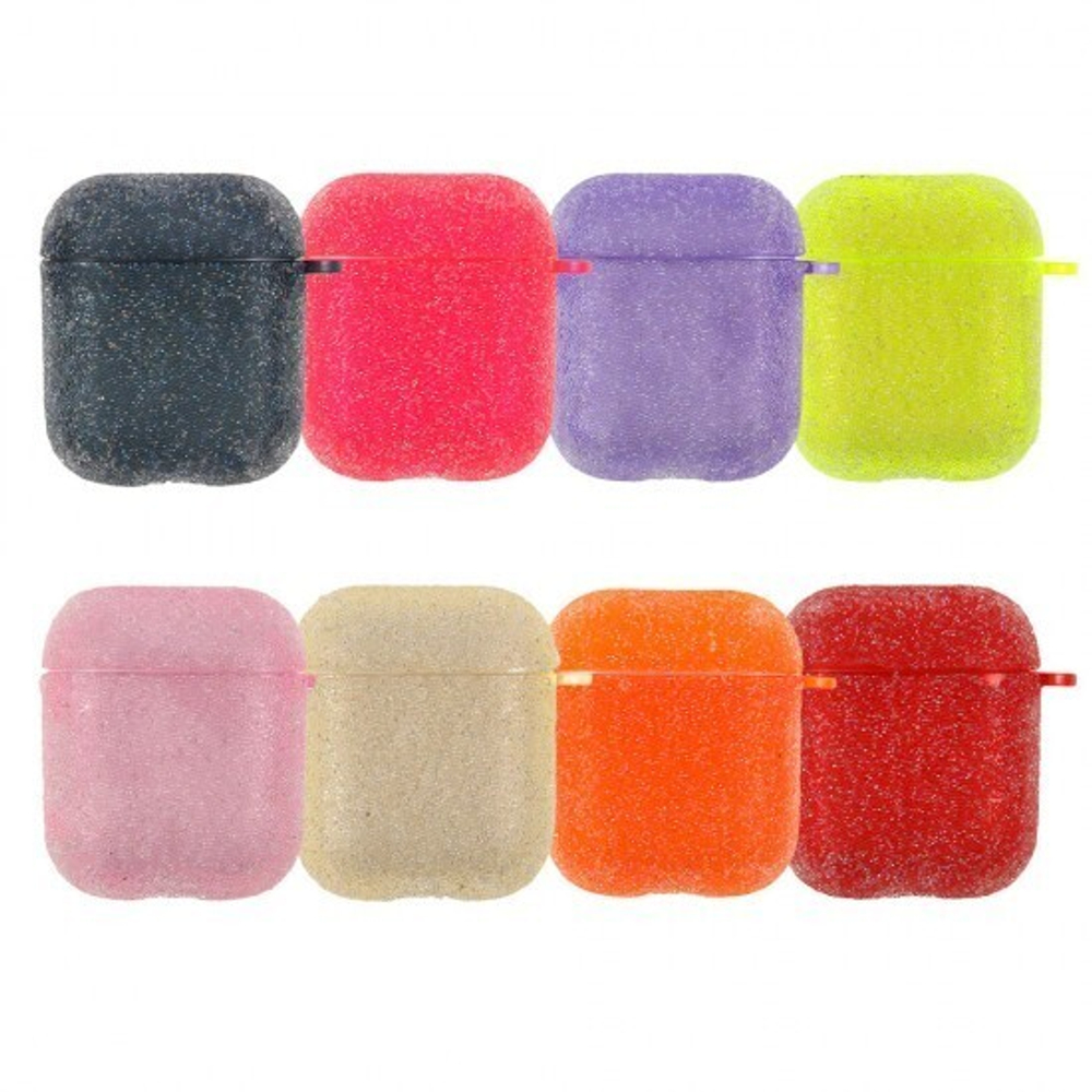 Чехол с блестками для AirPods, 011944 Золотой