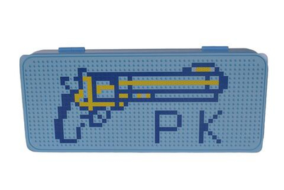 Пенал пластиковый "Конструктор", 21*9*3,5см, 4 вида микс