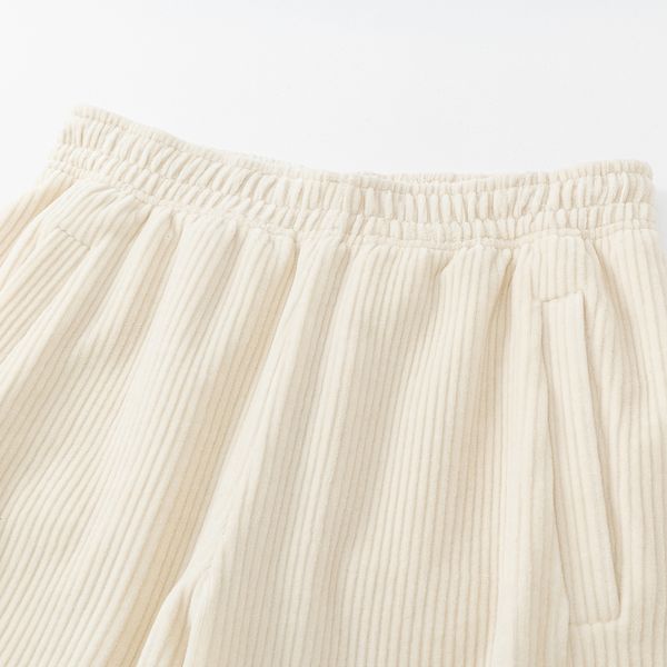 Брюки велюровые Stripe track белые - фото 11