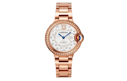 CARTIER Blue Balloon Collection Automatic Mechanical Movement 30m Water Resistance Unisex Watch 33mm Gold Dial