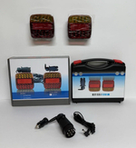 Беспроводные Светодиодные задние фонари на магнитах для прицепа, с подсветкой номера, 12-24V, влагозащитные, LD-01 Bluetooth (2 шт. / комплект) -