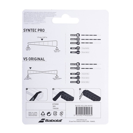 Аксессуары для тенниса Намотка базовая BABOLAT VS ORIGINAL .