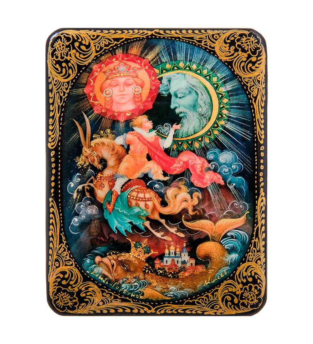 ШК-19/43 Шкатулка в технике декупаж «Конек Горбунок» (10х8х3,5)