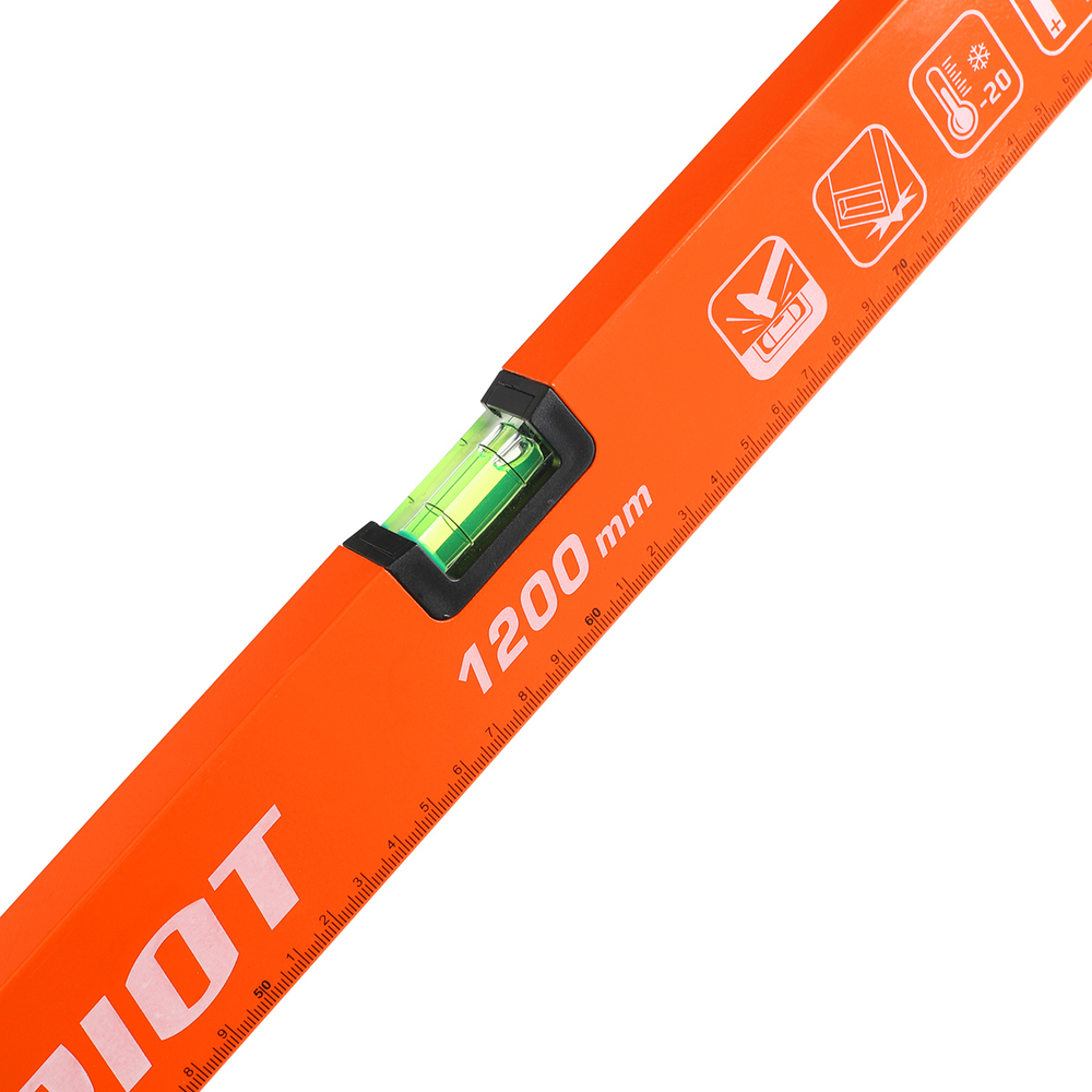 Уровень магнитный алюминиевый Patriot LRP-1200, 3 глазка, 1200 мм