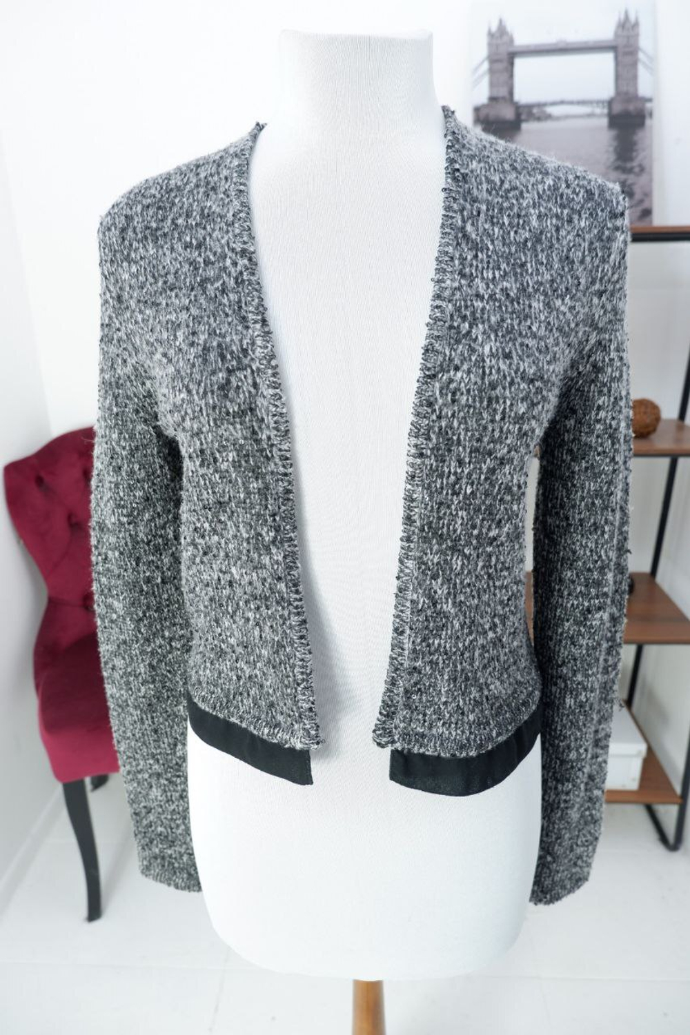 Кардиган Jean Paul с шерстью вязаный 44 размер