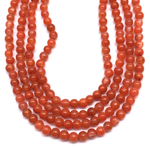 Сердолик 2.4 мм, бусины - шарики (нить 39 см)