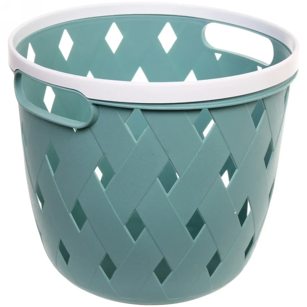 Корзина для хранения «Эрида» бирюзовая 24,5х21,5см