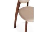 Стул деревянный Woodville Вакимо ткань tenerife beige, миланский орех