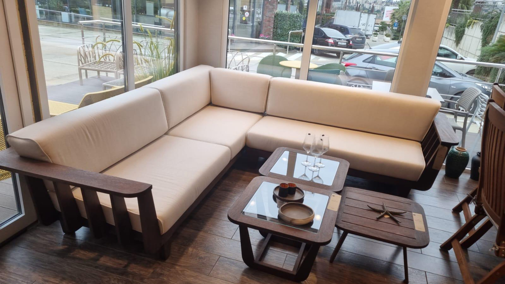 Комплект угловой YACHTLINE Диван и Кушетка GULFSTREAM