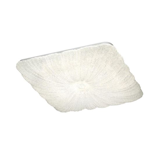 7730/72L PIKO LED SN Светильник металл/пластик/белый/прозрачный LED 72Вт 3000-6000K 490х490 IP20 пульт ДУ FORTUNA