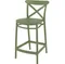 Полубарный стул Cross 65 см, зеленый
