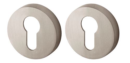 Накладка на цилиндр круглая Армадилло ET URB SN-3, цвет никель матовый/2 шт (гарантия - 5 лет)