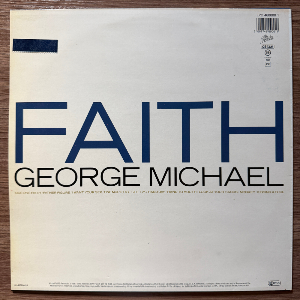 George Michael - Faith (Голландия 1987г.)