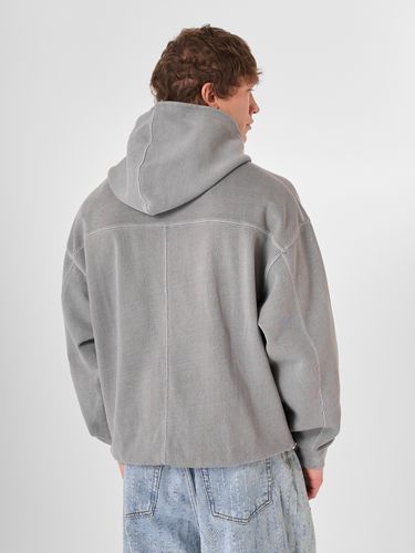 Серая хлопковая худи Laine