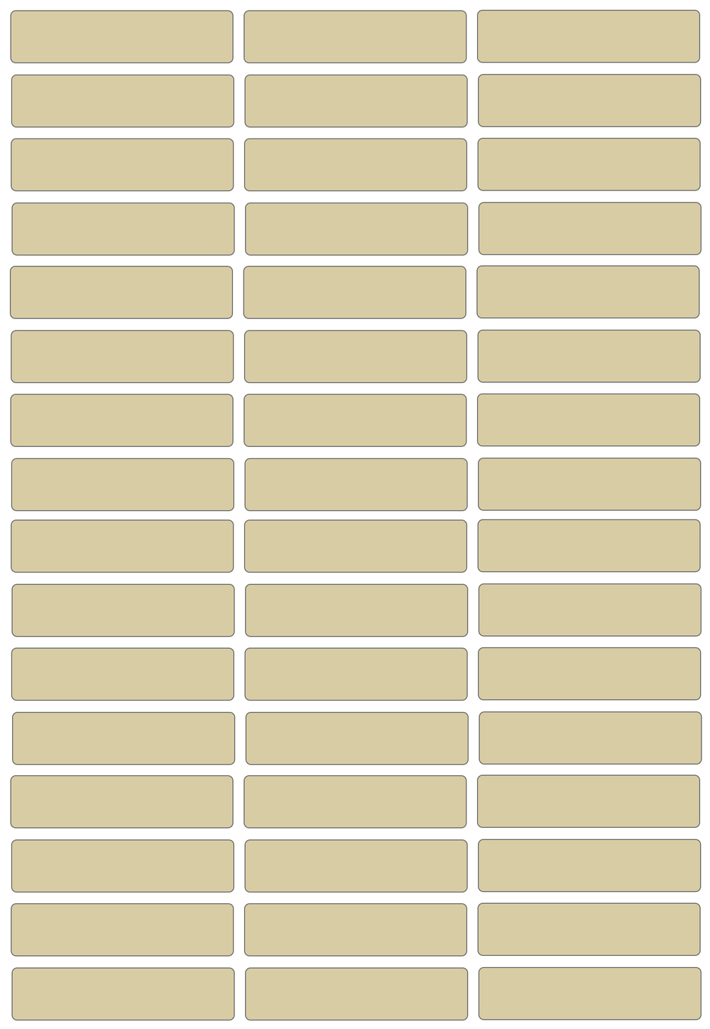 Виниловые наклейки для маркировки Policomprint М13, 42х10 мм. 48 шт.