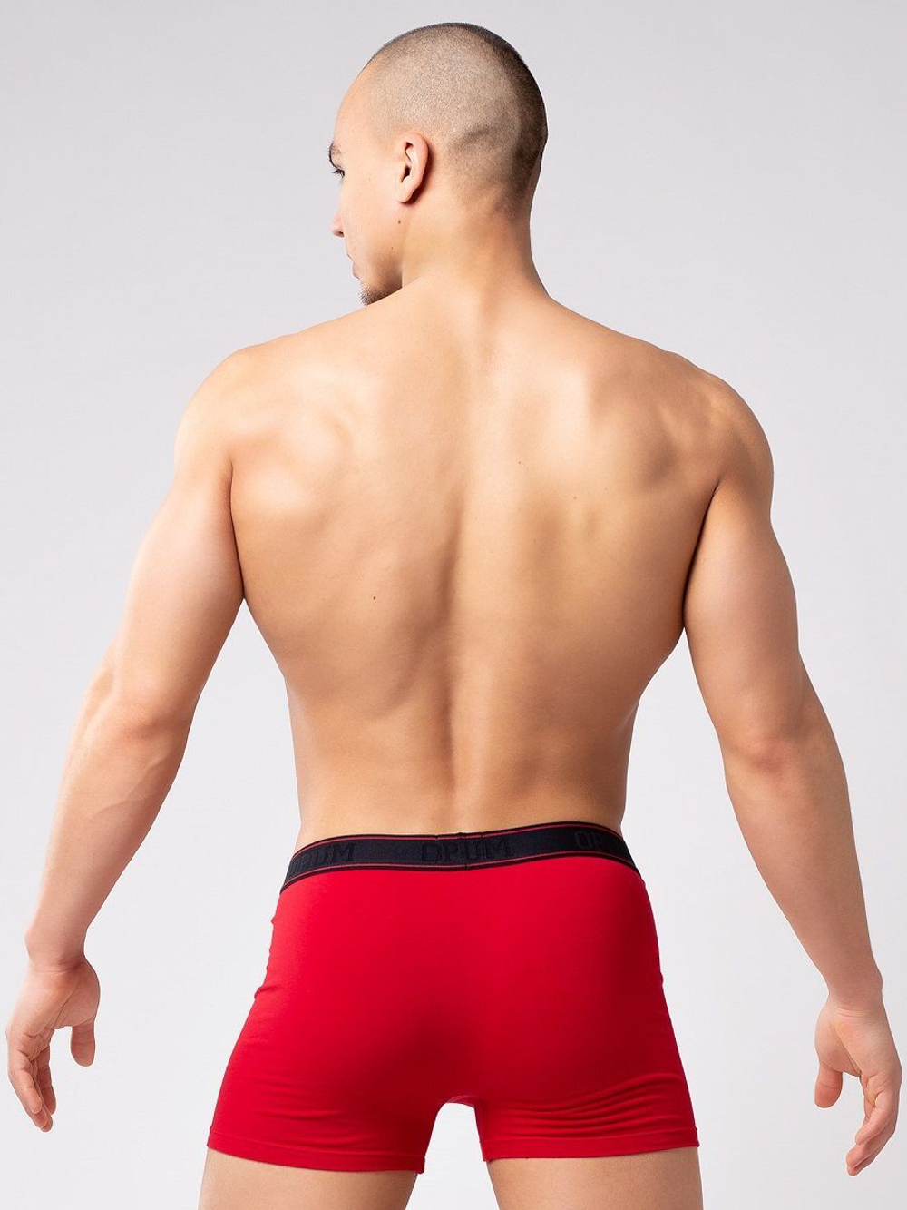 Мужские боксеры из мягкого хлопкового трикотажа (Размер: L) (Цвет: серый)