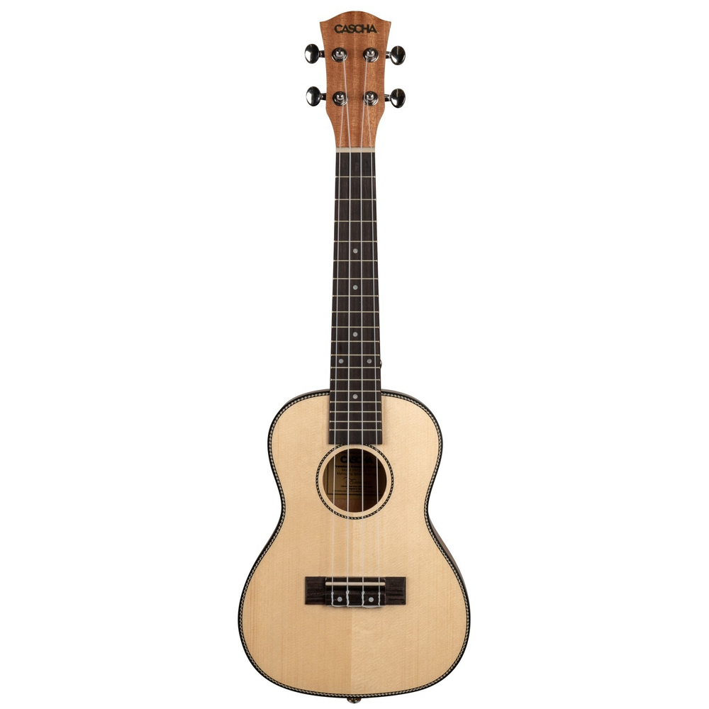 CASCHA HH 2154 Tenor Mahogany Ukulele Set - Solid Top (чехол и 3 медиатора в комплекте)