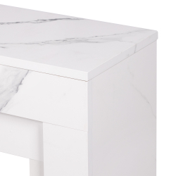 Портал Firelight Simple 25 белый мрамор