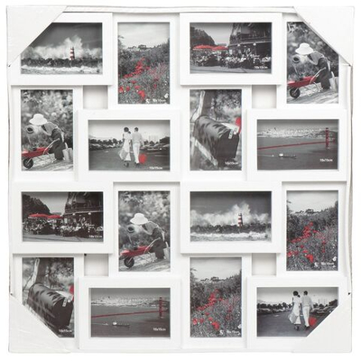 Фоторамка-коллаж на 16 фото, 56х56.5 см, бел, Y3-1586