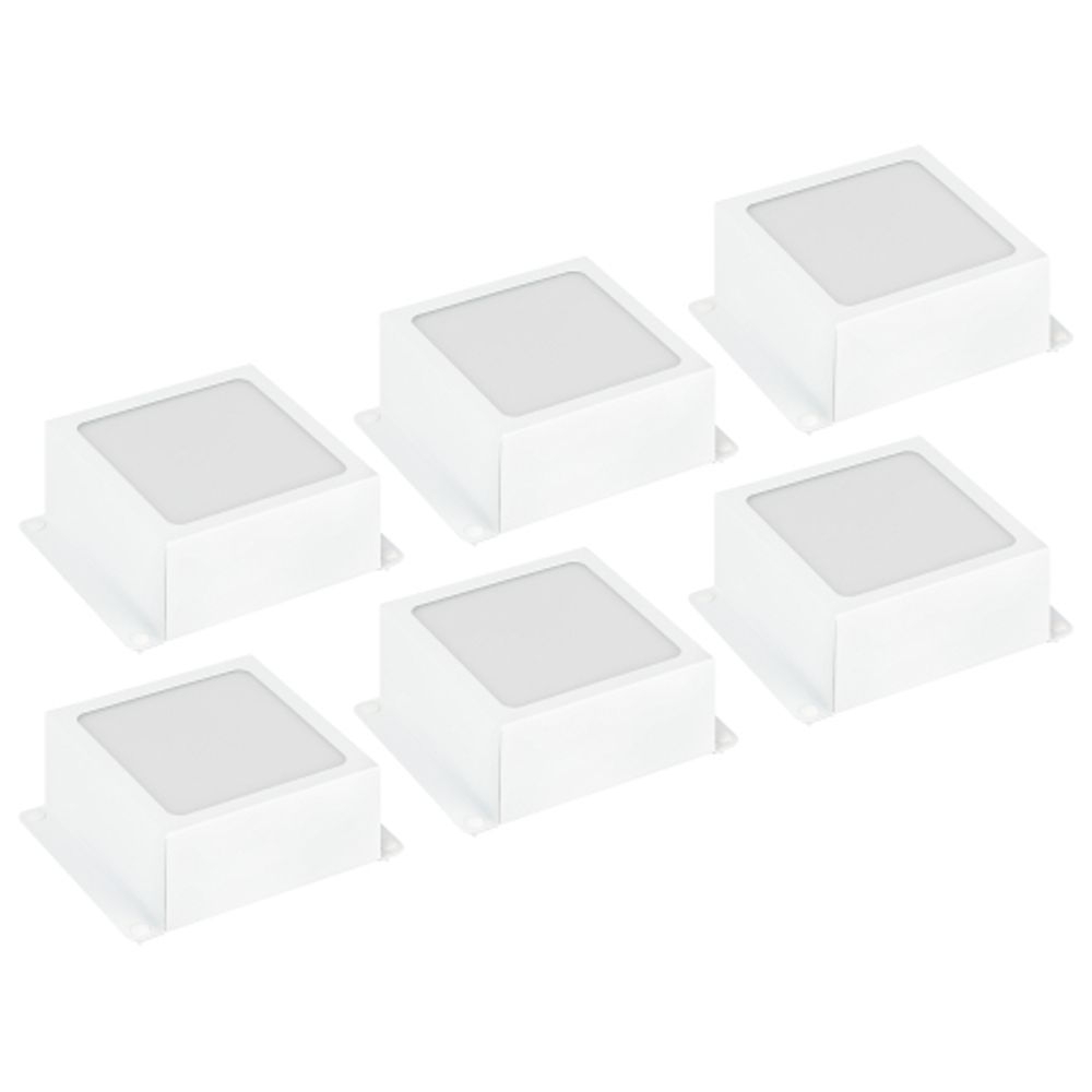 Светильник светодиодный ЭРА Грильято Домино SPO-651-3-4K-W8 8Вт 4000К 84х84мм GL15 100х100 белый | Светильники с внутренним драйвером