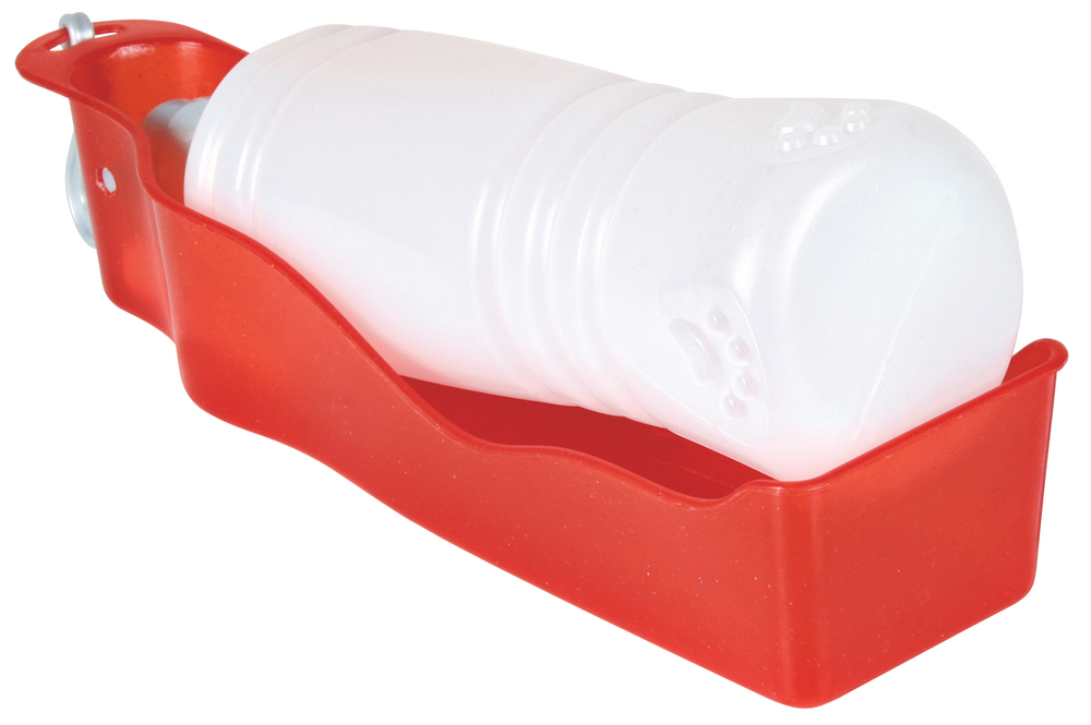 Поилка Trixie "Bottle with Bowl", дорожная, для собак, с диспенсером