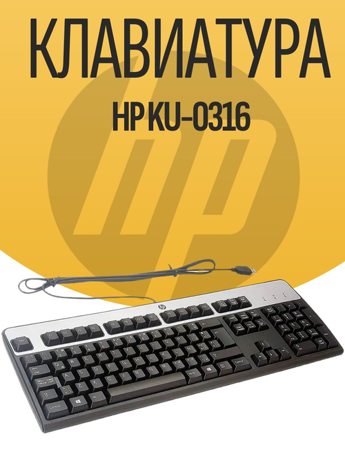 Клавиатура HP Black-Silver USB KU-0316