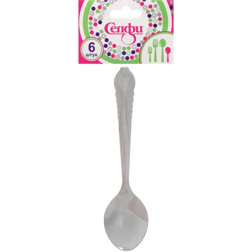 Набор ложек чайных 6шт «Перо»