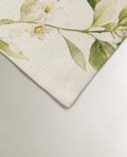 ZARA HOME НАБОР САЛФЕТОК С ПРИНТОМ «ВЕТВИ И ЦВЕТЫ» (2 ШТ.), ЗЕЛЕНЫЙ
