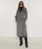 Хлопковое пальто Weekend MaxMara - серый(250161026)