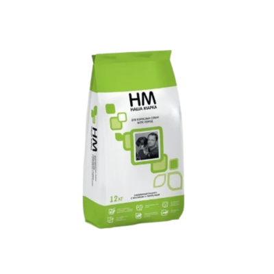 Сухой корм для взрослых собак всех пород Наша Марка, с кроликом и перепелами, 12 кг