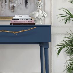 Консоль Арт Колор matte Стайл Голд Королевский синий матовый