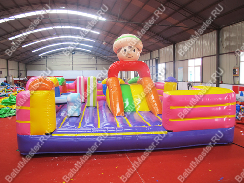 Надувной батут "Город великана", 7*5*3 м