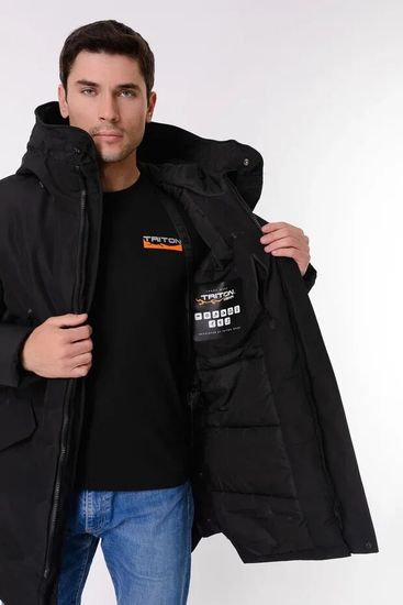 Куртка-парка KEYSOR -20 TRITON (Плащевая ткань, чёрн)