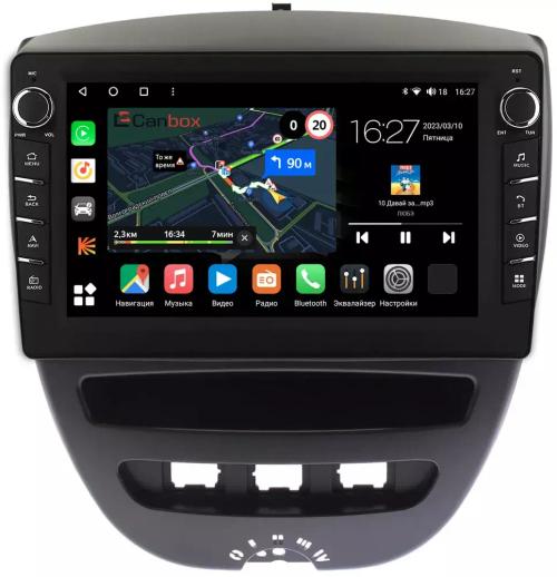 Магнитола для Citroen C1, Peugeot 107, Toyota Aygo - Canbox 10-1152 Android 10, Быстрая, CarPlay, 4G SIM-слот