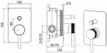Смеситель для душа Allen Brau Priority 5.31011-MG брашированный графит
