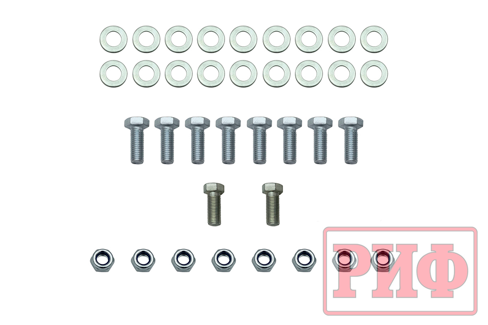 Бампер силовой задний Mitsubishi Pajero IV c квадратом под фаркоп РИФ