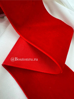 Лента бархатная красная