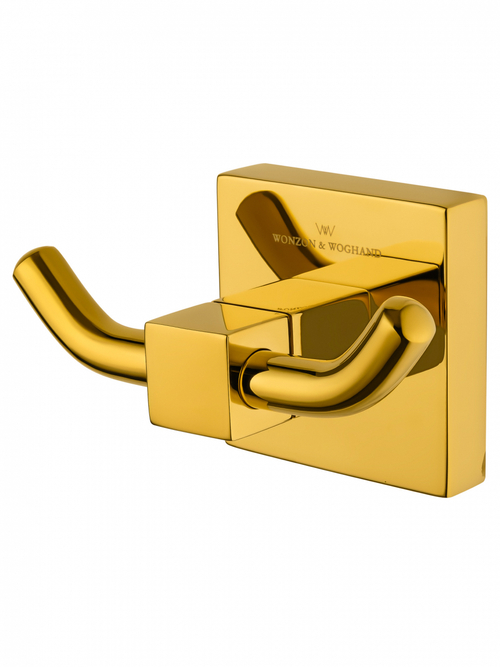 Двойной крючок для ванной WONZON & WOGHAND POLO, Темное золото (WW-8925-DG)