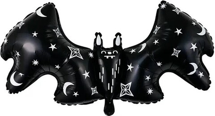 Шар (37''/94 см) Фигура, Летучая мышь (надув воздухом), Черный, 1 шт. Г178