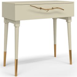 Консоль Арт Колор matte Стайл Голд Серый шелк матовый