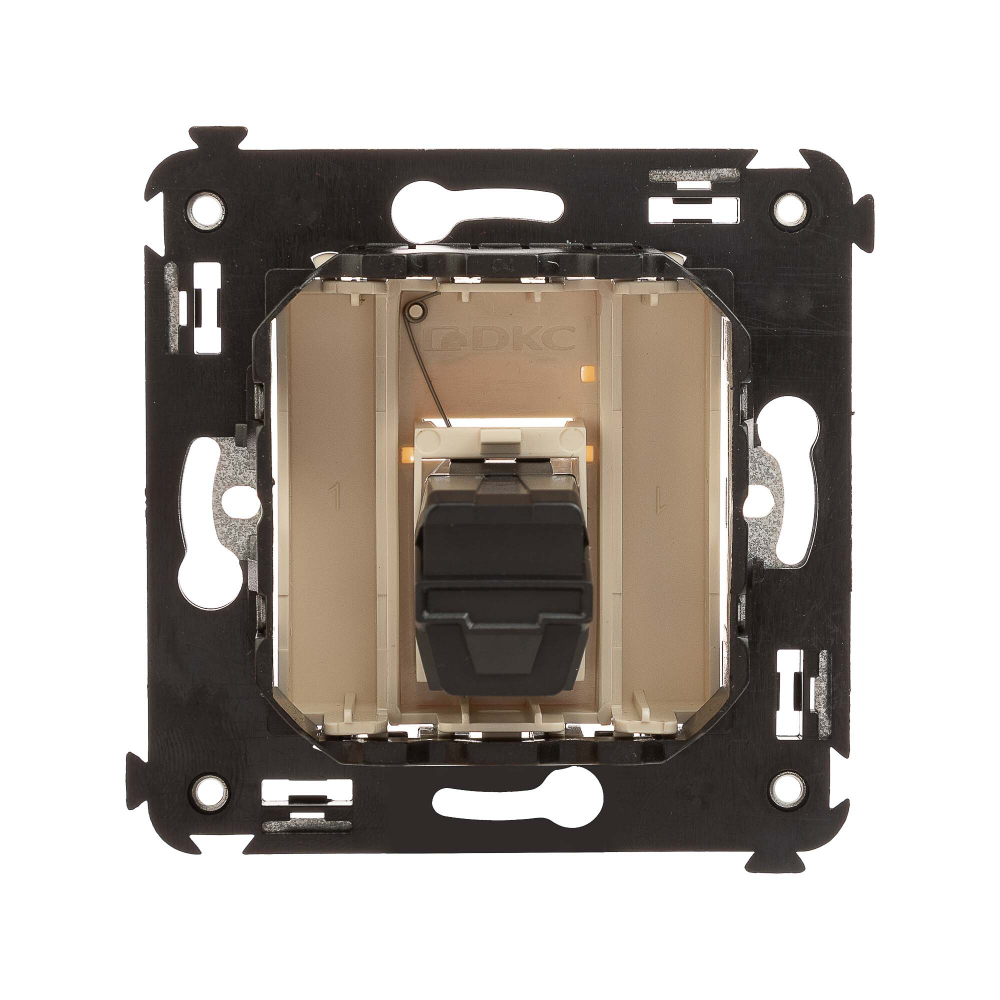 USB 3.0 розетка одинарная в стену, тип А-А, "Avanti", "Ванильная дымка"