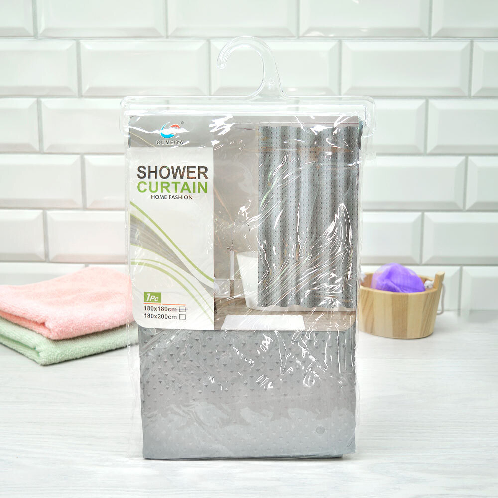 Штора для ванной 180*180см, полиэстер