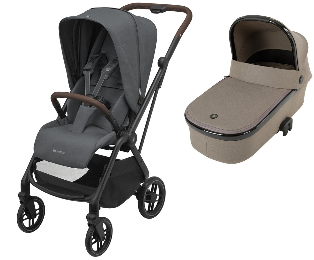 Детская коляска Maxi-Cosi Leona² Oria 2 в 1 1204204110 Twillic Graphite/1507470300 Luxe Twillic Truffle