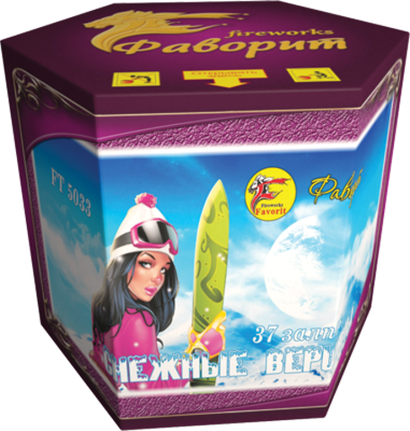 Батарея салютов "Снежные вершины" 37 залпов 1 дюйм