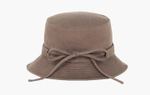 Jacquemus Le Bob Gadjo Bow Knotted Bucket Hat "Brown"