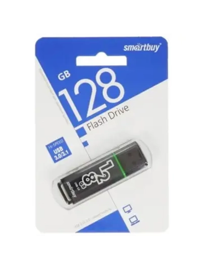 Память USB Flash 128 ГБ Glossy SB128GBGS-DG BLACK