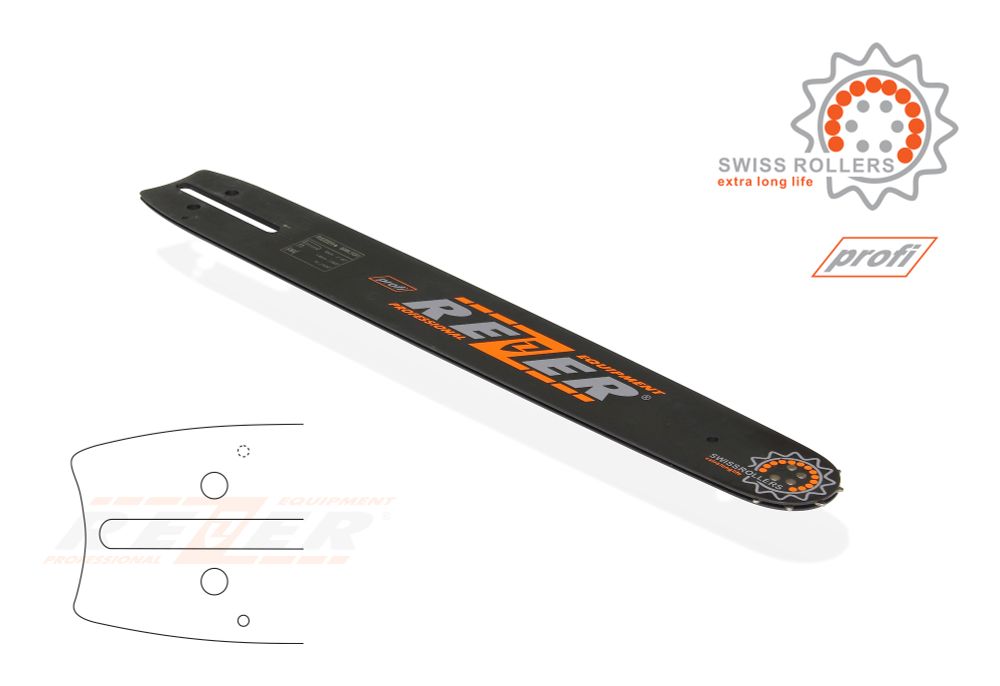 Длина шины, см: 50 (20”) Ширина паза, мм: 1,6 (0,063”) Шаг цепи, мм: 9,3 (3/8”)