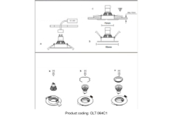 Светильник встраиваемый Crystal Lux CLT 064C1 WH