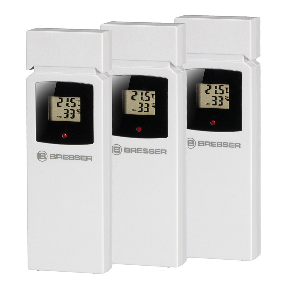 Метеостанция Bresser Thermo Hygro Quadro NLX с тремя датчиками