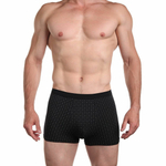 Мужские трусы-боксеры с мелким узором (Размер: M) (Цвет: голубой)